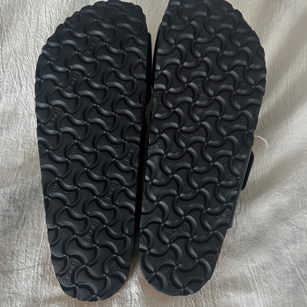Birkenstock Women's Siena Black Patent Sandals with Big Buckles NWT Sz 40 - Picture 4 of 4